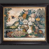 A Currier and Ives Hand-Colore