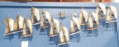 A CURTIS JERE MIXED METAL WALL