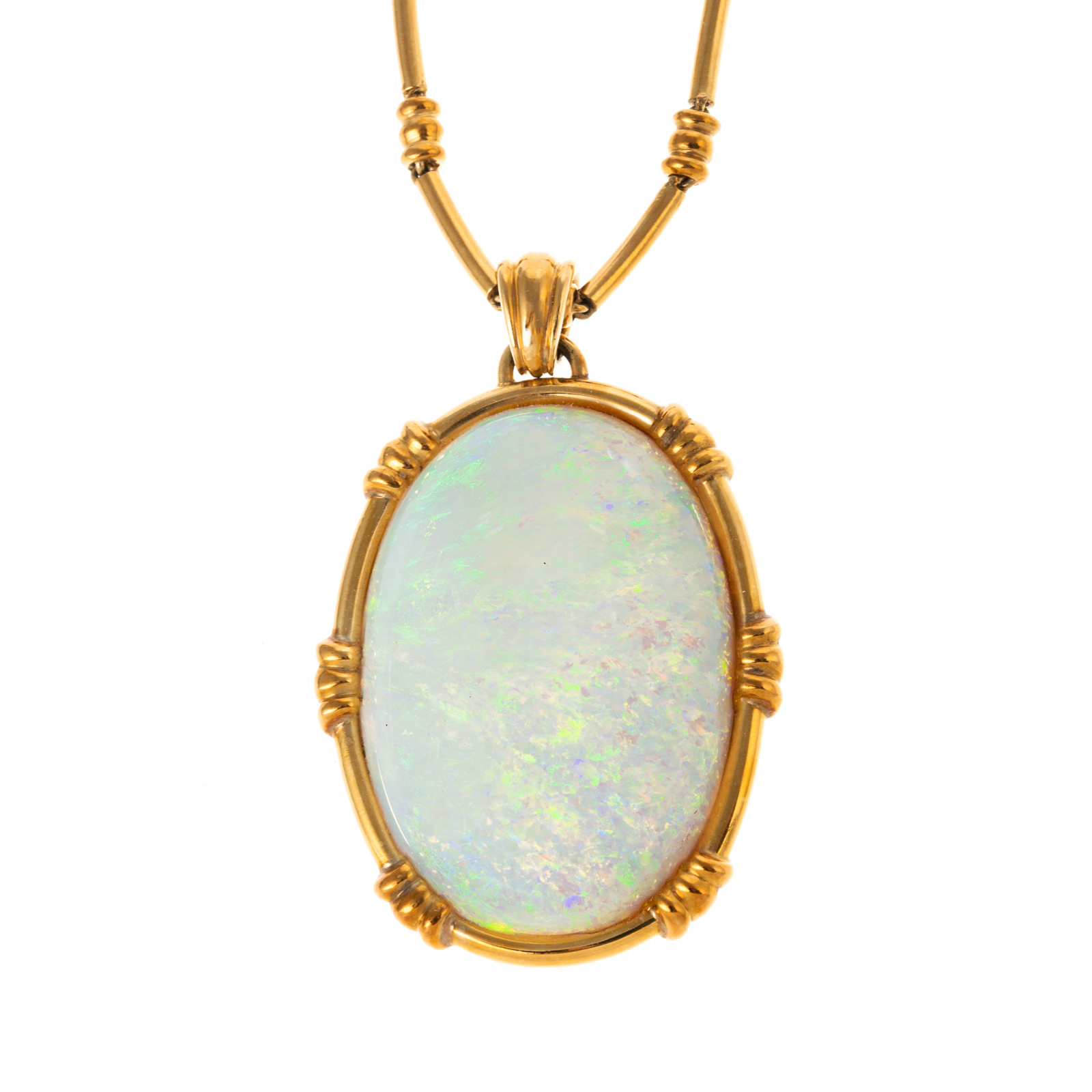 A CUSTOM-MADE OPAL PENDANT &