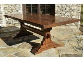 A custom made trestle base din