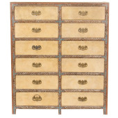 A CUSTOM POLYCHROME DECORATED