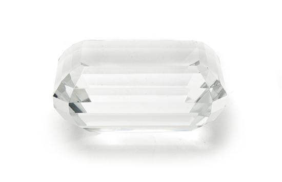 A Cut Glass Paperweight Tiffany &