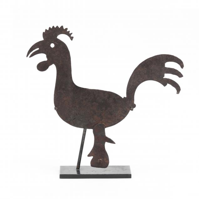 A CUT-OUT SHEET METAL FIGURE OF A