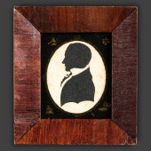 A Cut Paper and Cloth Silhouet