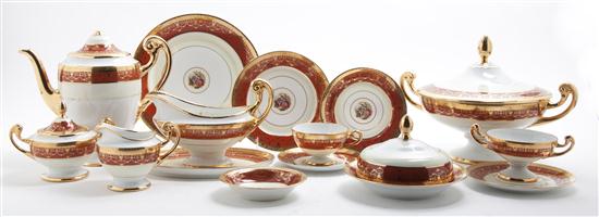 A Czech Porcelain Dinner Service