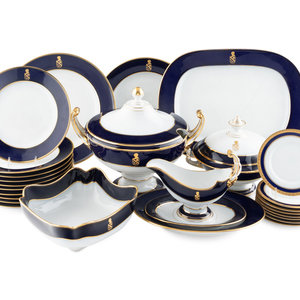 A Czech Porcelain Dinner Service