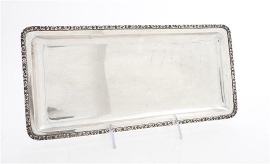 A Czechoslovakian Silver Tray