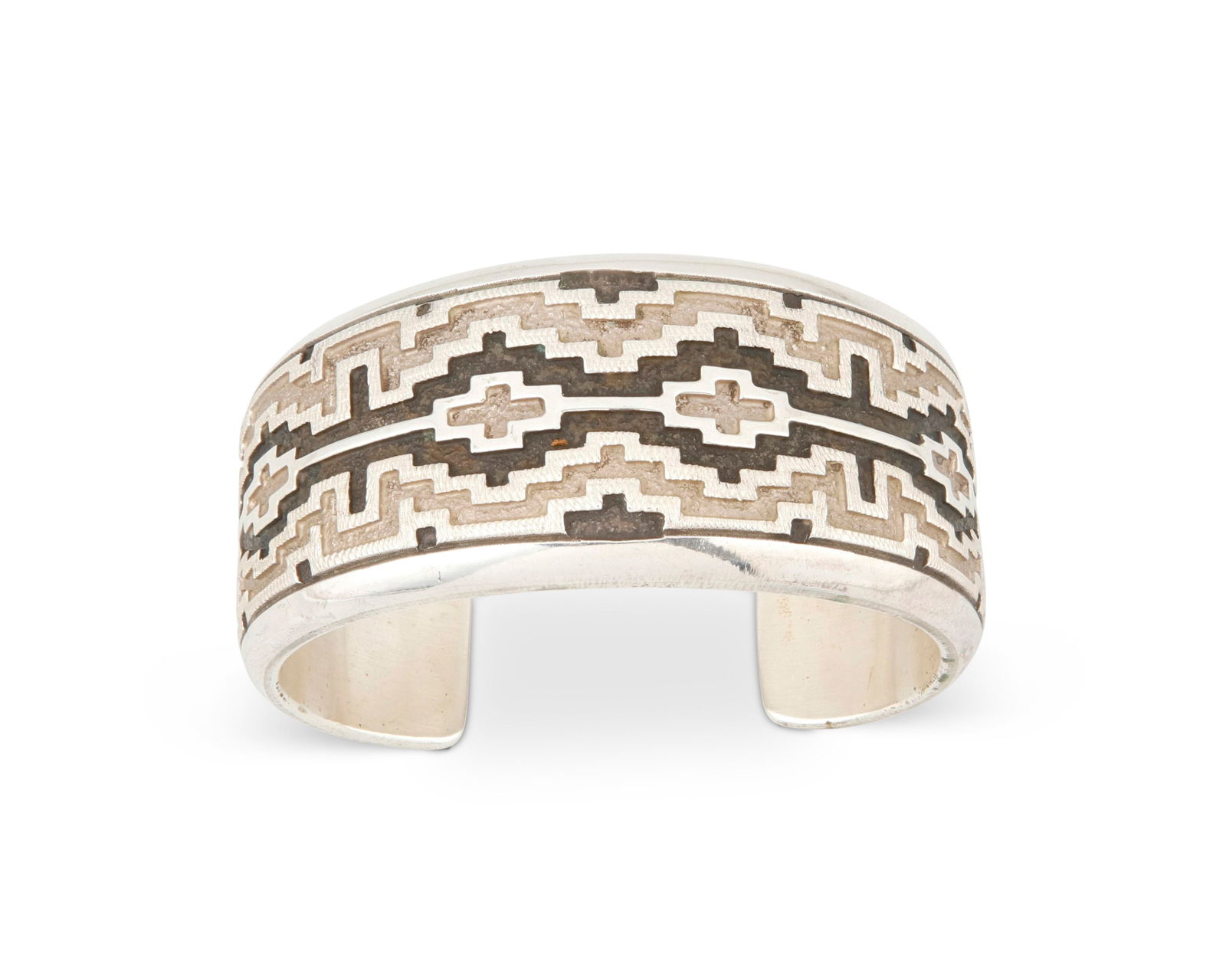 A DAN JACKSON NAVAJO SILVER TEXTILE