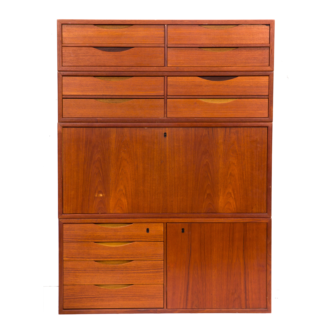 A DANISH MODERN FOUR-PIECE WALL