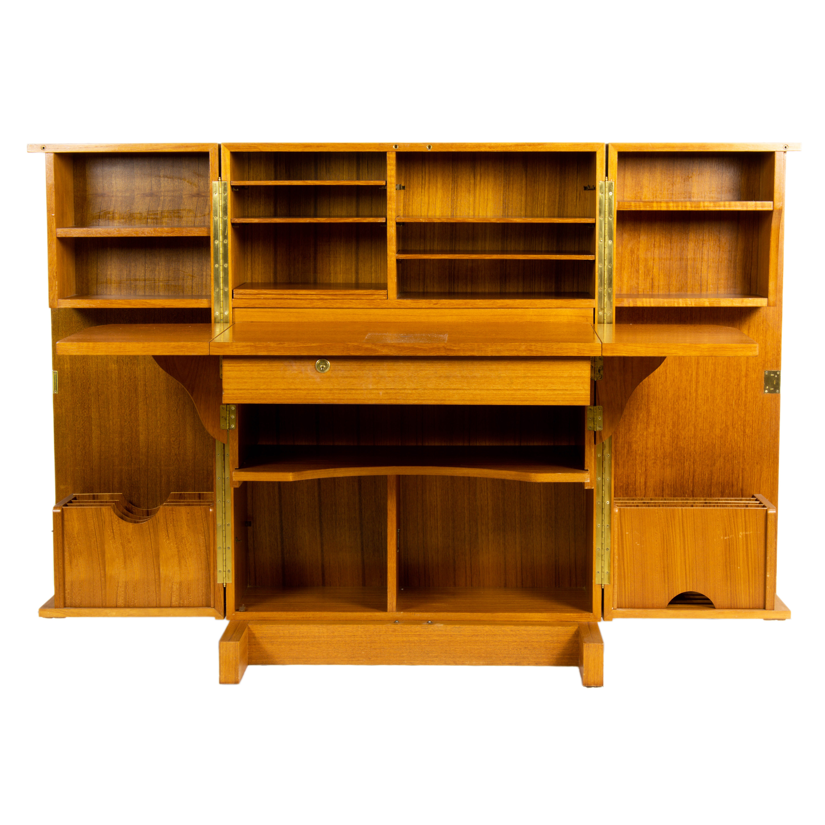 A DANISH MODERN MAGIC BOX TEAK DESK