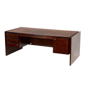 A DANISH MODERN ROSEWOOD EXECU
