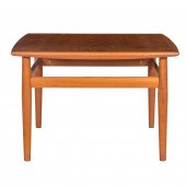 A DANISH MODERN TEAK SQUARE LO