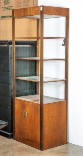 A DANISH MODERN WALNUT OPEN DI