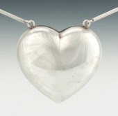 A Danish Oversized Heart Sterl
