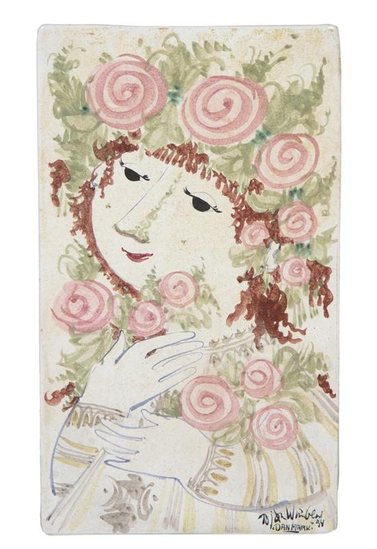 *A Danish Porcelain Painted