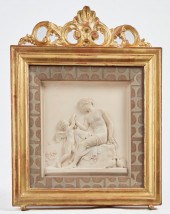 A DANISH POTTERY PLAQUEA Danis