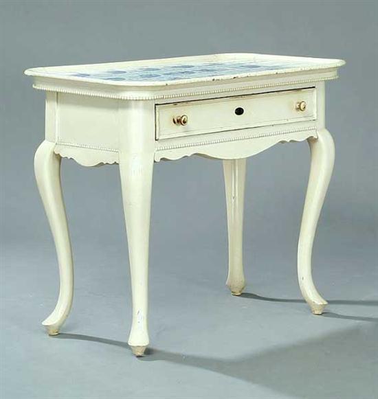 A Danish Rococo Dutch Delft Tile