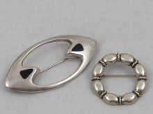 A Danish silver brooch by Hans
