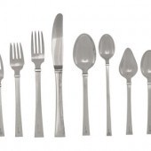 A Danish Silver Flatware Servi