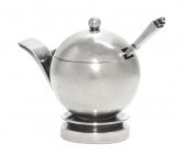 * A Danish Silver Mustard Pot