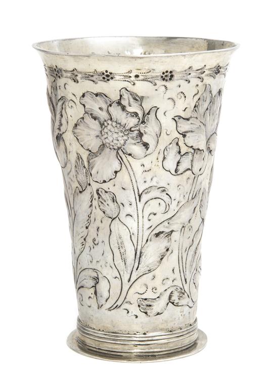 A Danish Silver Vase maker's mark