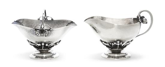 A Danish Sterling Silver Creamer