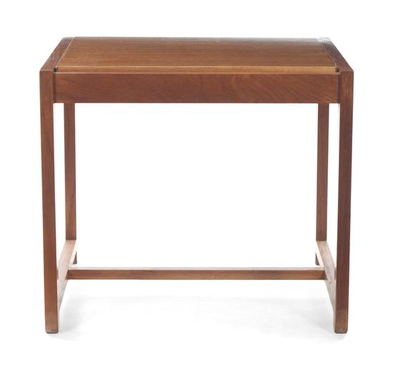 A Danish Teak and Leather