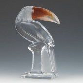 A Daum Figurine of a Toucan Cr