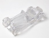 A DAUM GLASS MODEL OF A BUGATT