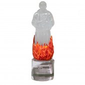 A DAUM GLASS SCULPTURE PRESENT