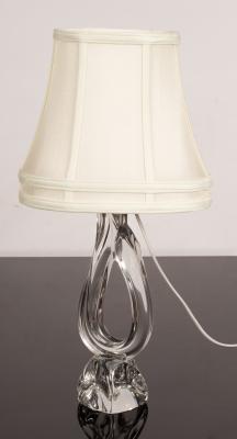 A Daum glass table lamp, 51cm