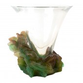 A DAUM PATE DE VERRE AND CLEAR