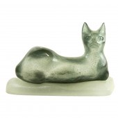 A DAUM PATE DE VERRE FIGURE OF