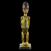 A DAUM PATE DE VERRE GLASS FIG