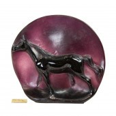 A DAUM PATE DE VERRE CAMARGUE