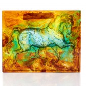 A DAUM PATE DE VERRE GLASS CAL