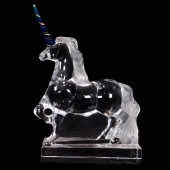 A DAUM PATE DE VERRE, CLEAR AN