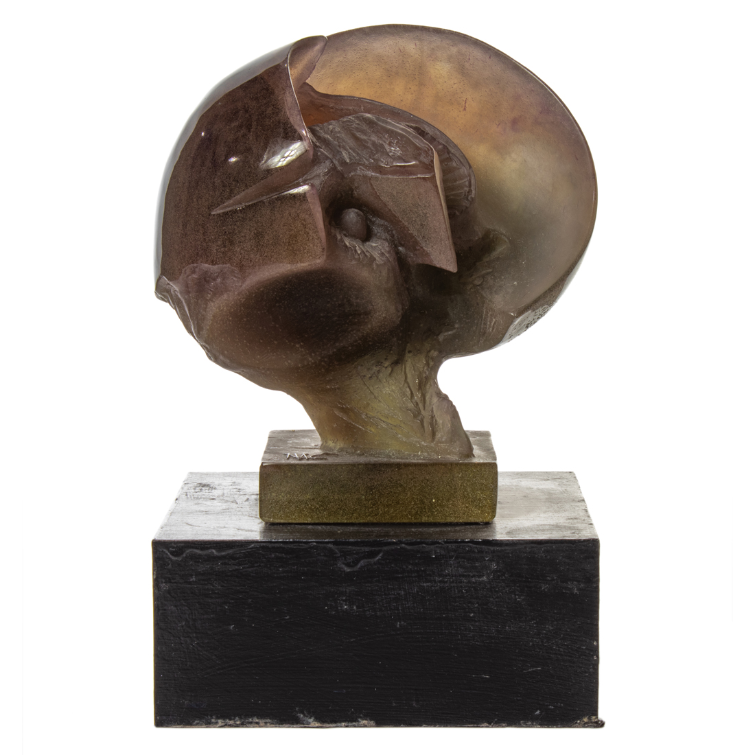 A DAUM PATE DE VERRE GLASS ABSTRACT