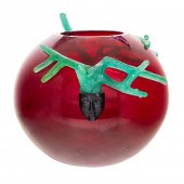 A DAUM PATE DE VERRE GLASS GLO