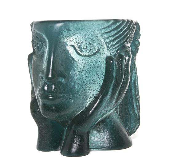 * A Daum Pate-de-Verre Glass
