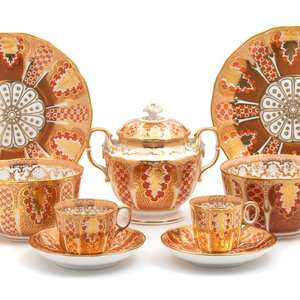 A Davenport Porcelain Partial