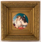 A Davenport porcelain plaque,