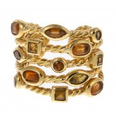 A DAVID YURMAN 18K CITRINE "CO