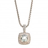 A DAVID YURMAN AQUAMARINE NECK