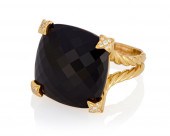 A DAVID YURMAN ONYX AND DIAMON