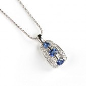 A DE HAGO STYLE 18K WHITE GOLD
