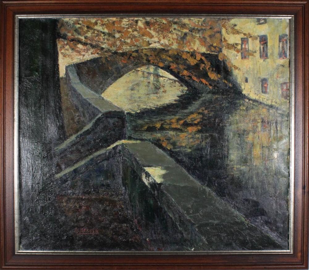 A. DECKOCK OIL ON CANVASA.