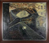 A. DECKOCK OIL ON CANVASA. DEC