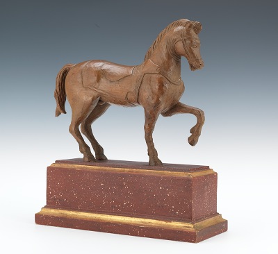 A Decorative Carved and Painted