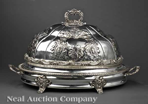 A Decorative Silverplate Venison